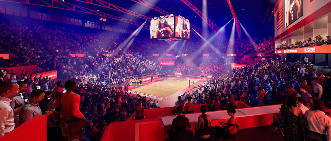 John Cook Arena in the Bob Devaney Sports Center rendering